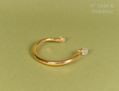 SCHERRER - Torque necklace in gilded metal...