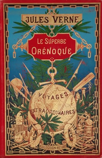 Verne Jules Le Superbe Orenoque. Paris, Hetzel, 1898, in-4 relié plein cartonnage...