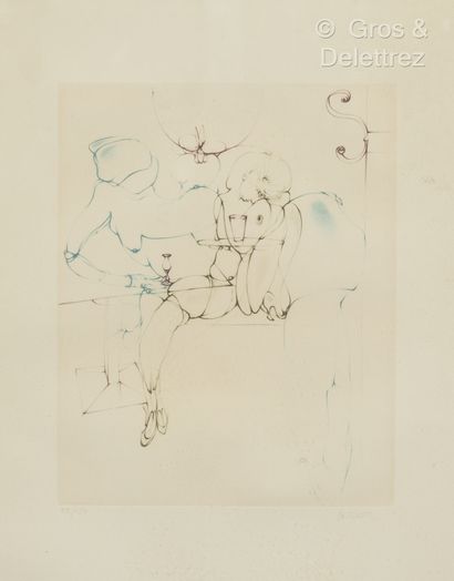  Hans BELLMER (1902-1975)
Composition
Gravure signée et numérotée 99/150
34 x 27... Gazette Drouot