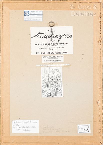 null Louis TOUCHAGUES (1893-1974)
Portrait of Henri Matisse
Mixed media on vellum...