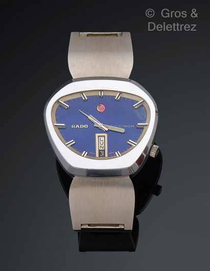 RADO, Modèle « NCC404 », Référence 11926, Années 1970 Bracelet-montre d’homme en...