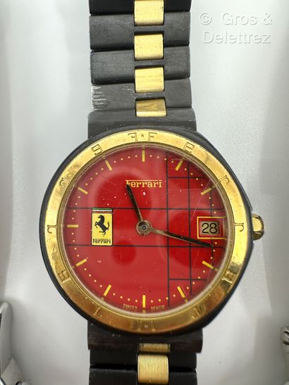 BUGATTI et MASERATI Lot de deux montres-bracelets chronographes d’homme en acier,...