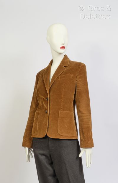 null CELINE - Camel corduroy jacket. S.40 (From sales)