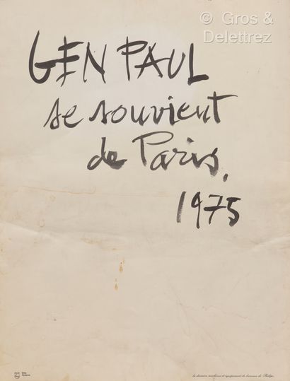 GEN PAUL (1895-1975)
 Calendrier illustré...