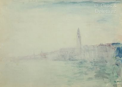 André BARBIER (1883-1970)
Venise
Aquarelle.
Cachet...