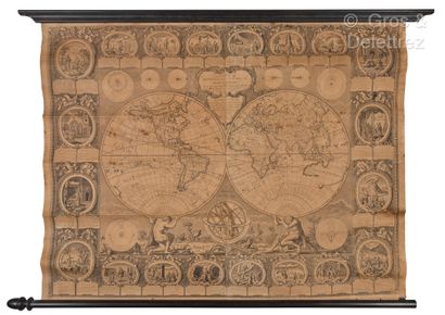 null [Carte murale]. [Monde]. CLOUET (J.-B.-L.). Carte générale de la terre ou mappemonde......