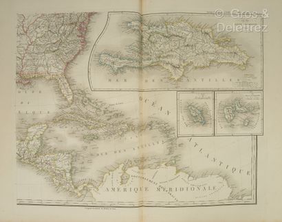 null BRUE (Adrien Hubert). Grand atlas universel ou collection de cartes encyprotypes,...