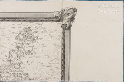 null [Bourgogne]. CASSINI DE THURY (César-François), SEGUIN (Jean). Carte particulière...