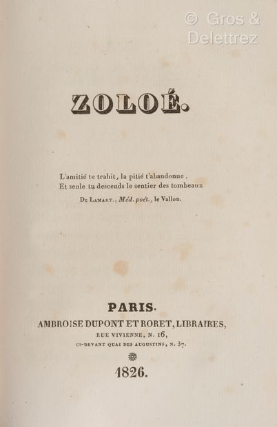 null [Victorine COLLIN DES GIMEES]. Ninka, Par Madame***. 
Paris, A la Librairie...