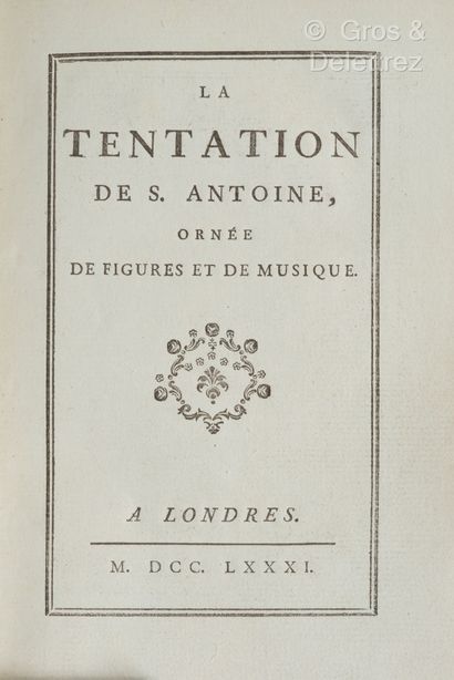 null THE TEMPTATION OF S. ANTOINE, ornée de figures et de musique LE POT-POURRI DE...