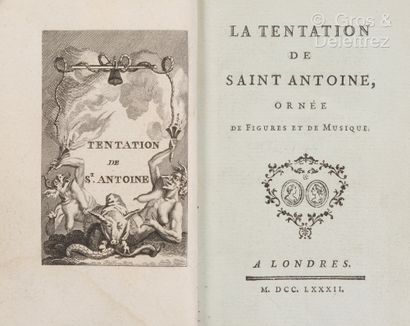null THE TEMPTATION OF S. ANTOINE, with figures and music. POUR LE JOUR DE SAINT-PIERRE...