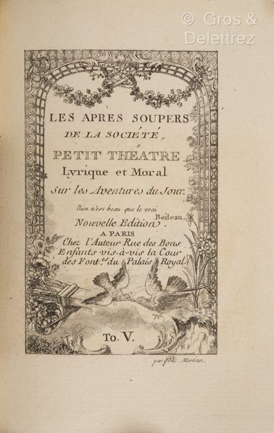 null [Edme-Louis BILLARDON DE SAUVIGNY]. Les Après-soupers de la Société, Petit Théâtre...