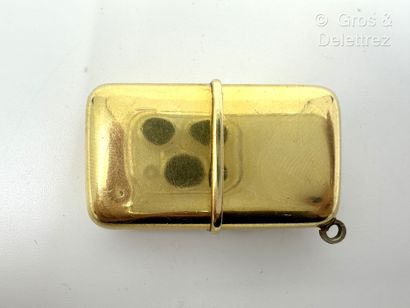 MOVADO, Modèle « Ermeto » Montre de sac en or jaune 750 millièmes et argent doré...