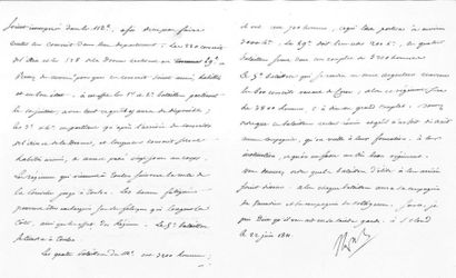 null NAPOLEON Ier. Déplacement des troupes sur Toulon. Lettre signée Napole. Saint-Cloud,...