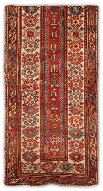 null Galerie KAZAK (Caucase), fin XIXe siècle rappelant les tapis «Talich». Champ...