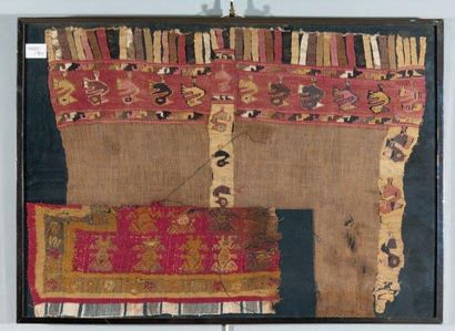 null Un tissage d'Amérique du Sud An antique Pre-colombian weaving Datation indéterminée...