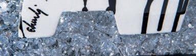 Charly A (Né en 1953) Art Diamant Diamant Baccarat lumineux par LED Dimensions en...