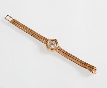 HEURALP. Bracelet-montre de dame en or jaune,...