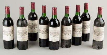 null 9 Bouteilles BANDOL Vannières 1982 (TLB)