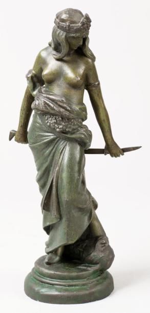 Georges COUDRAY (1862-?), d'après Judith et Holopherne Petite sculpture en régule...