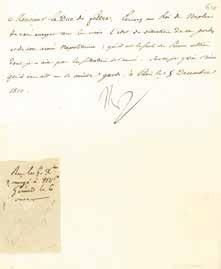  Rapports de l'armée napolitaine. Lettre signée "Np", adressée de Paris le 5 décembre...