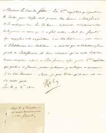 Transport de troupes pour Corfou par voie maritime. Lettre signée "Napole", adressée...