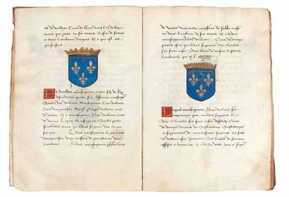 Manuscrit rédigé entre 1512 et 1516 par Jehan...