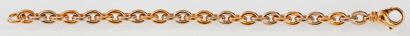 Bracelet articulé en or jaune. P. 18,5g