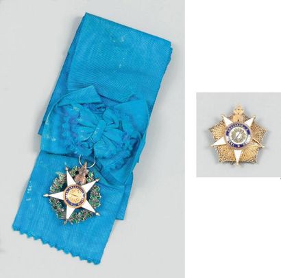 null Ensemble de grand croix de l'ordre de la Tour et de l'Épée. Bijou en vermeil...