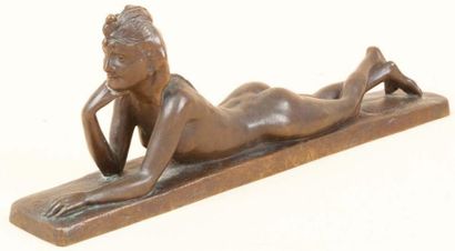Jenny GAUPILLAT (act.c.1884-1892) (D'après) Jeune egyptienne nue allongée Epreuve...