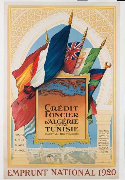 null "Emprunt national 1920". Crédit Foncier d'Algérie et de Tunisie. Imprimerie...