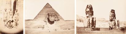 Antonio Beato (c. 1825-1906) Égypte. Photographies. c. 1870. Pyramide de Khéops....