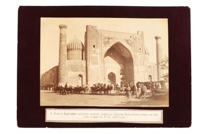 G. A. Pankratiev Samarcande, c. 1894-1904 Monuments de Samarcande (Madrasas Sher-Dor...