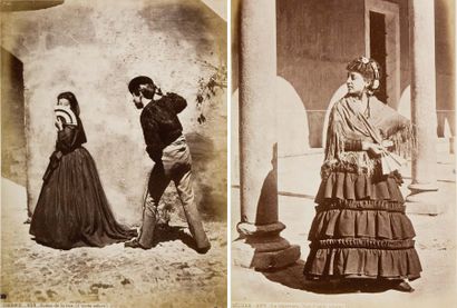 Juan Laurent (1816-1892) Espagne, c. 1870 : Séville, la cigarrera ; Cordoue, scène...