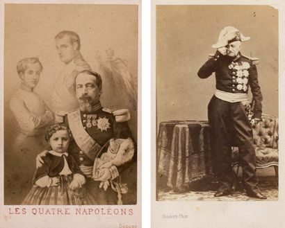 null Cartes de visite, c. 1860-1875. La famille Bonaparte (29), maréchaux et généraux...