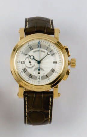 BREGUET Marine chronographe Rèf. 5827 Montre de poignet chronographe en or jaune,...