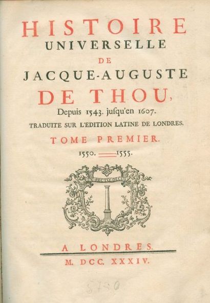 THOU (Jacques-Auguste de).