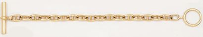 HERMES «Chaîne d'Ancre». Bracelet en or jaune. Signé Hermès. P. 36,5g