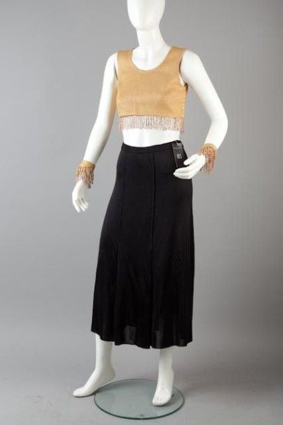 Lison BONFILS par Jacques Gilles, CHACOK, circa 1978 Lot composé d'une jupe mi-longue...