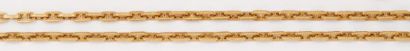 HERMES Collier en or jaune à maillons «chaîne d'ancre». Signé Hermès. P: 90,6g.