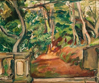 Emile Othon Friesz (1879-1949) Jardin du peintre à Cap Brun, circa 1922-1928 Huile...