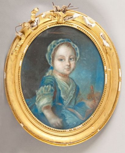 null ECOLE FRANCAISE DE LA FIN DU XVIIIème siècle

Portrait d'enfant au bonnet 

Pastel...