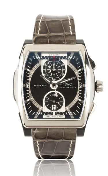 IWC DA VINCI CHRONOGRAPH vers 2012 Grand chronographe bracelet en ceramique de Titane....