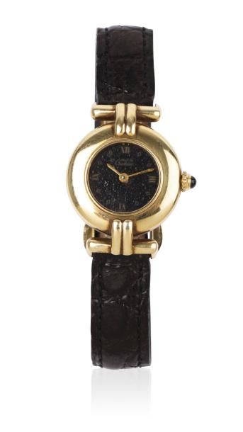 CARTIER MUST n°000399/590002 vers 1980 Montre bracelet de dame en vermeil. Boïtier...