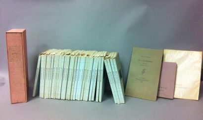 null Ensemble de 5 volumes -Gérard de Nerval: les Chimères, frontispice de Gabriel...