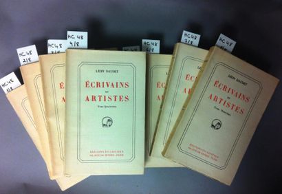 DAUDET Ecrivains et artistes. 8 volumes brochés.DAUDET. Les Mères.