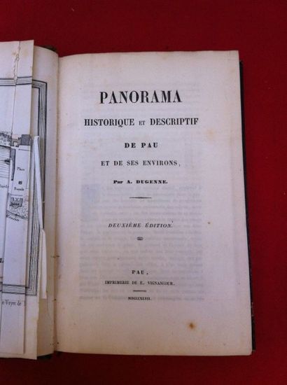 DUGENNE (A.) Panorama historique et descriptif de Pau et de ses environs. Pau, 1847,...