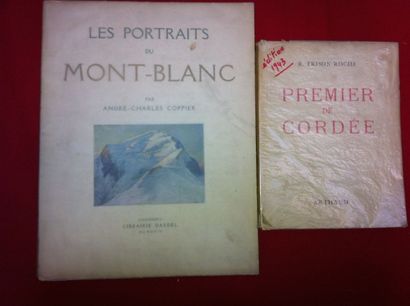 COPPIER André-Charles Les portraits du Mont-Blanc. Chambery, Dardel, 1924, in-4 broché...