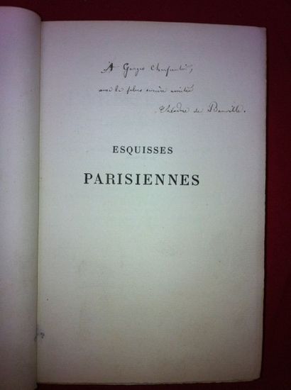 BANVILLE Théodore de Esquisses parisiennes. Scènes de la vie. Paris, Charpentier,...