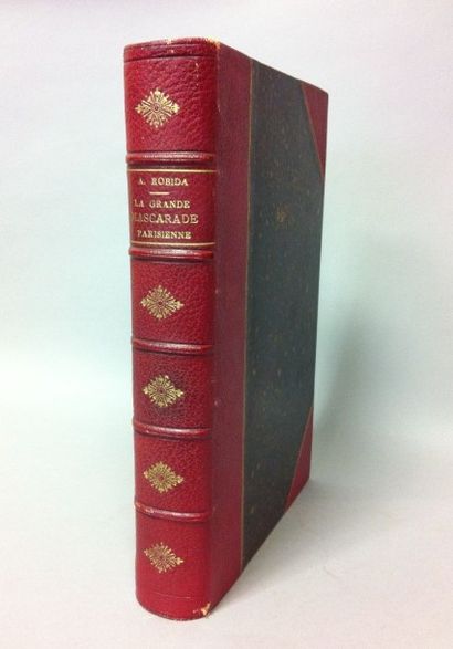 ROBIDA ALBERT La grande Mascarade parisienne. Paris, Librairie illustrée, sd., in-4...